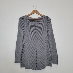 Style & Co. Ribbed Cable Knit Goth Alternative Sweater